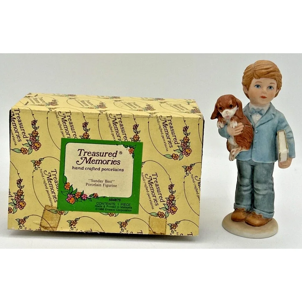 Enseco Treasured Memories Sunday Best Porcelain Figurine w/ Box SKU U217